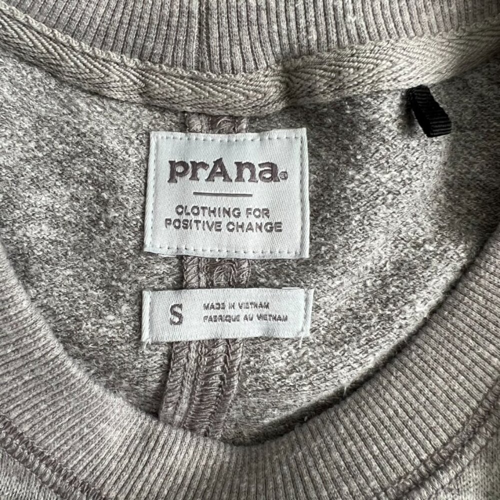 Prana Women's Cozy Up Beach Hopper Blouson Dress Heather Grey Size Small Cozy - Picture 5 of 6